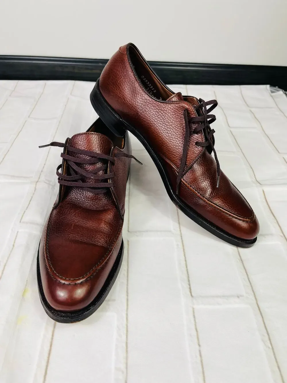 NEW Hanover men's brown leather dress shoes sz 11AAA